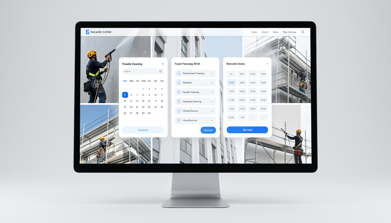 apprenez à créer un site internet professionnel pour un façadier, intégrant un système de réservation en ligne simple et efficace pour vos clients.