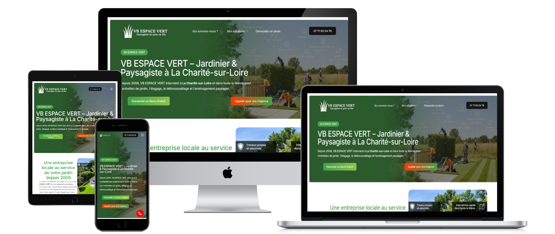Exemple de site réalisé par PrestaWeb