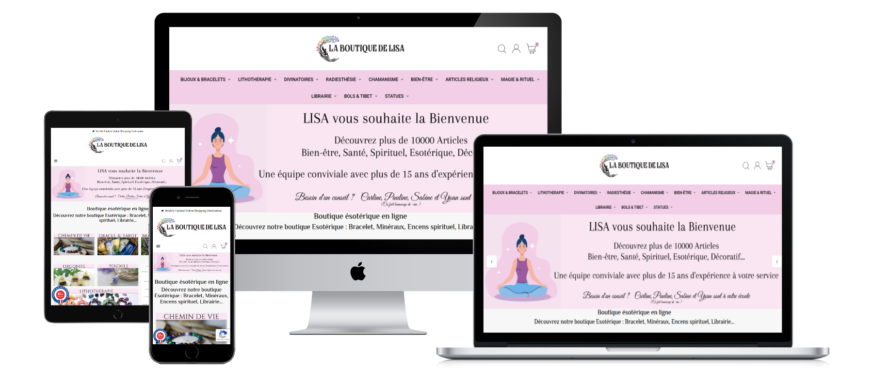 Refonte et optimisation SEO d'un site e-commerce, réalisée par PrestaWeb